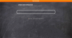 Desktop Screenshot of erfurt-international.de